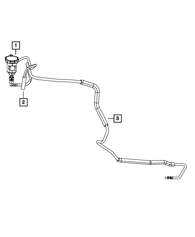 52126097AE - Emission Controls: Fuel Vapor Tube for Mopar Image image