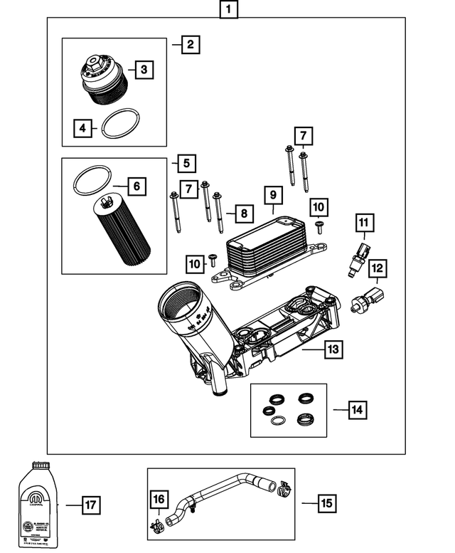 68523005CB - 3.0L Gas; Engine: 5w20 Engine Oil for Mopar Image