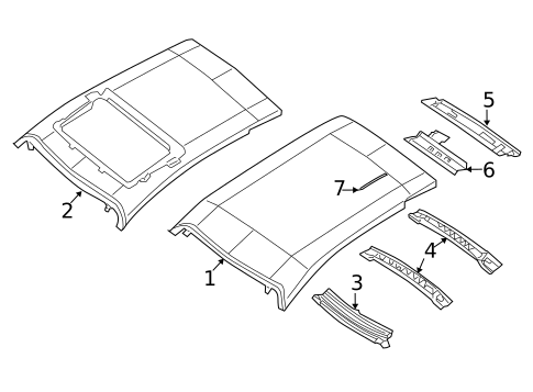 Exterior Trim - Roof for 2002 Chrysler PT Cruiser #0