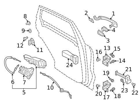 Rear Door for 2022 Porsche Macan #1