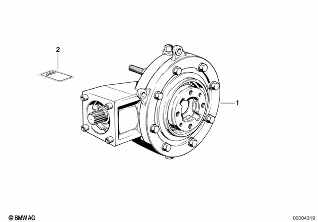 33111454951 - Rear Axle, Rear-Wheel Drive, Suspension: Rear-Axle-Drive - I=33:11=3.00 for BMW-Motorrad Image