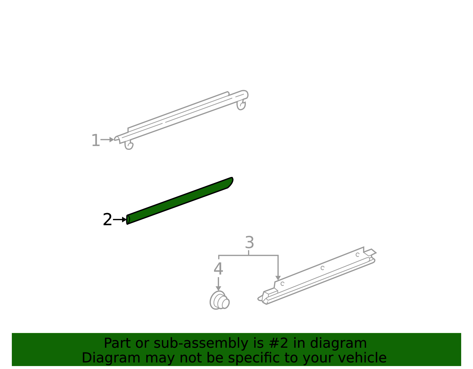 2000 Toyota Avalon Body Side Molding 75741-AC020-J0 | OEM Parts Online
