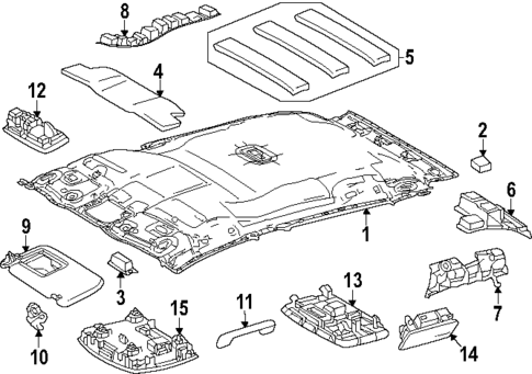 Interior Trim - Roof for 2024 Subaru Solterra #0