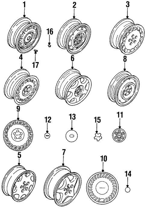 Wheels for 1990 Subaru Legacy #0