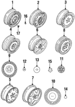 28811AA010 - : Wheel Cover for Subaru Image