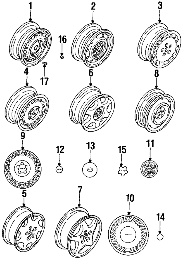28111AA241 - : Wheel, Steel for Subaru Image