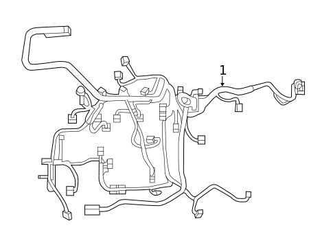 Wiring Harness for 2014 Toyota Prius C #0