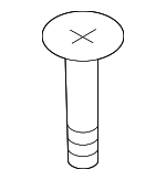 91172AJ00A - Body: Roof Luggage Carrier Side Rail Screw for Subaru Image