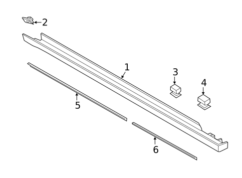 Exterior Trim - Pillars for 2017 Ford Fusion #0