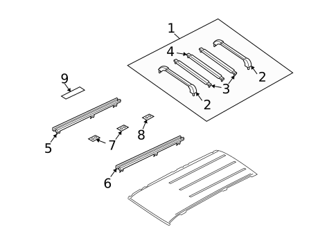 Luggage Carrier for 1999 INFINITI QX4 #0