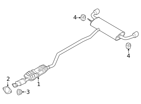 Mufflers for 2024 Ford Edge #0