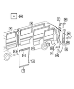 5104214AA - Body Sheet Metal Except Doors: Sill Panel, Right for Dodge: Sprinter 2500, Sprinter 3500 Image