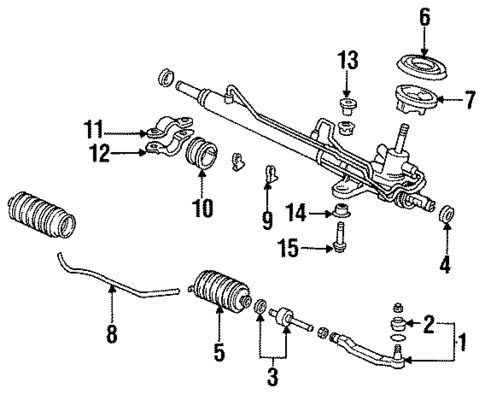 Steering Gear & Linkage for 1997 Honda Accord #0