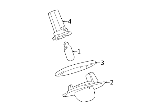 License Lamps for 2020 Toyota Sienna #0