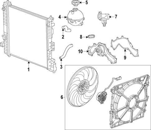 Water Pump for 2018 Cadillac XT5 #1