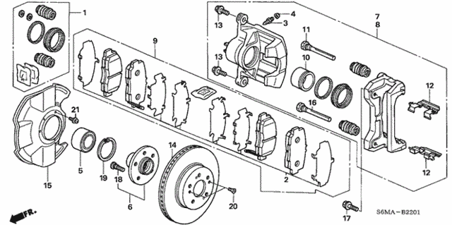 Front Brake (Type-S) for 2006 Acura RSX #0