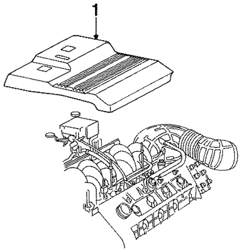 Engine Appearance Cover for 1997 Lincoln Continental #0