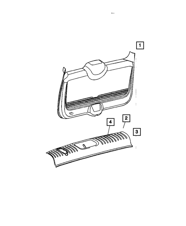 « UB33BDAAA – Interior Trim : Garnissage Agrafe pour Mopar Image »