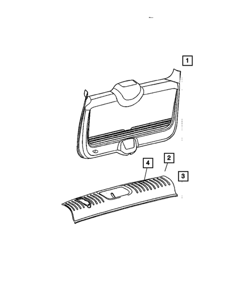 Garnissage du hayon pour 2007 Chrysler PT Cruiser #1