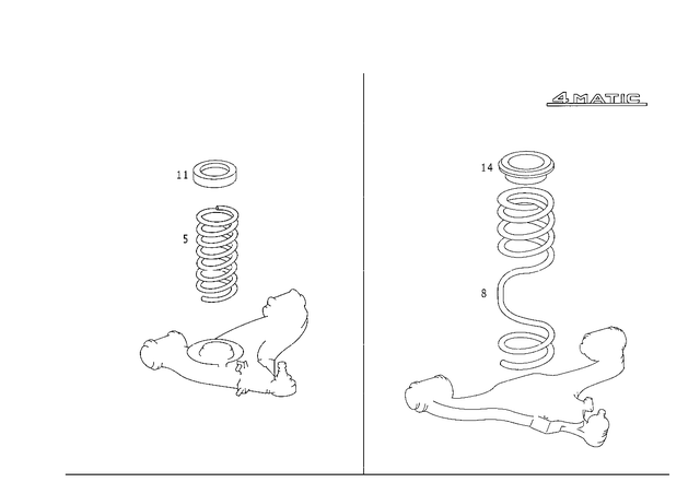 2013230292 - Springs and Suspension: Boot for Mercedes-Benz: 190, 190D, 190E, 200, 200D, 300CE, 300D, 300E, 300TD, 300TE Image image