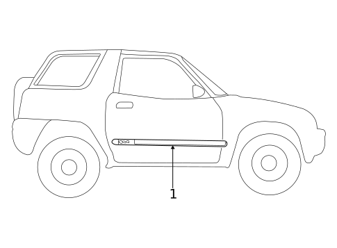 Stripe Tape for 1999 Toyota RAV4 #0