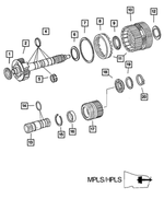 52107927AA - Automatic Transmission 5 Speed [DGU/DGJ]: Needle Bearing for Mopar Image