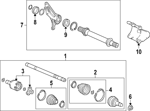 Drive Axles for 2023 Honda Pilot #0