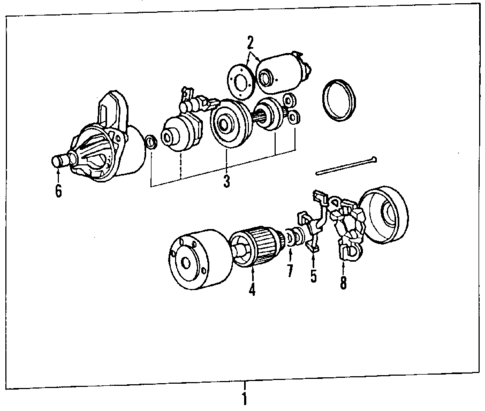 Starter for 1996 Mitsubishi Eclipse #1