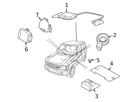 Anti-Theft Components for 2009 Land Rover Range Rover #0