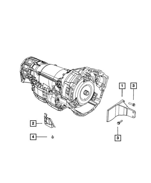 53013915AA - NAG1; W5A580; 5-Speed; Automatic Transmission: Heat Shield for Mopar Image