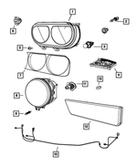 68043394AA - Electrical: Side Marker Lamp, Right for Mopar Image