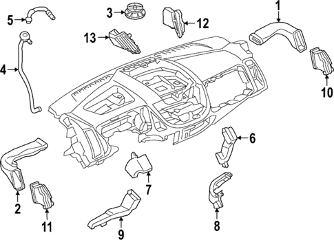 Ducts & Louver for 2024 Ford E-Transit #0
