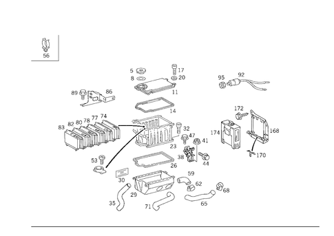 Apparatus Case and Control Units for 1993 Mercedes-Benz 400E #1