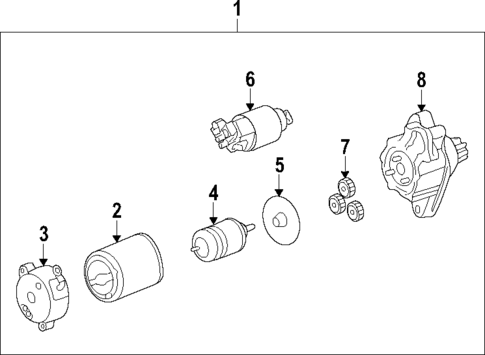 Starter for 2012 Toyota Corolla #0