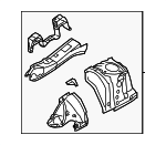51609SL0009P - Body: Apron Assembly for Subaru Image