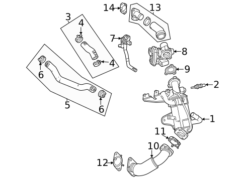 EGR & Related Components for 2023 Cadillac Escalade #0