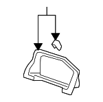 77200SWAA02ZA - Body: Cluster Visor for Honda: CR-V Image
