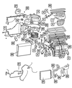 68017816AB - Air Conditioners and Heaters: Air Inlet Housing for Mopar Image