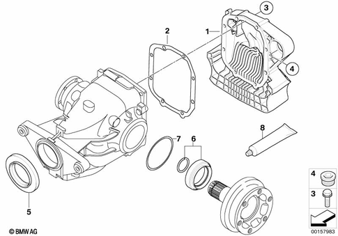 Rear-Axle-Drive Parts for 2006 BMW M5 #0