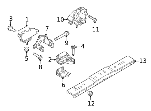 Engine & Trans Mounting for 2019 Ford F-150 #0