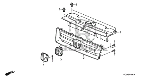 Front Grille (2) for 2007 Honda Element #0