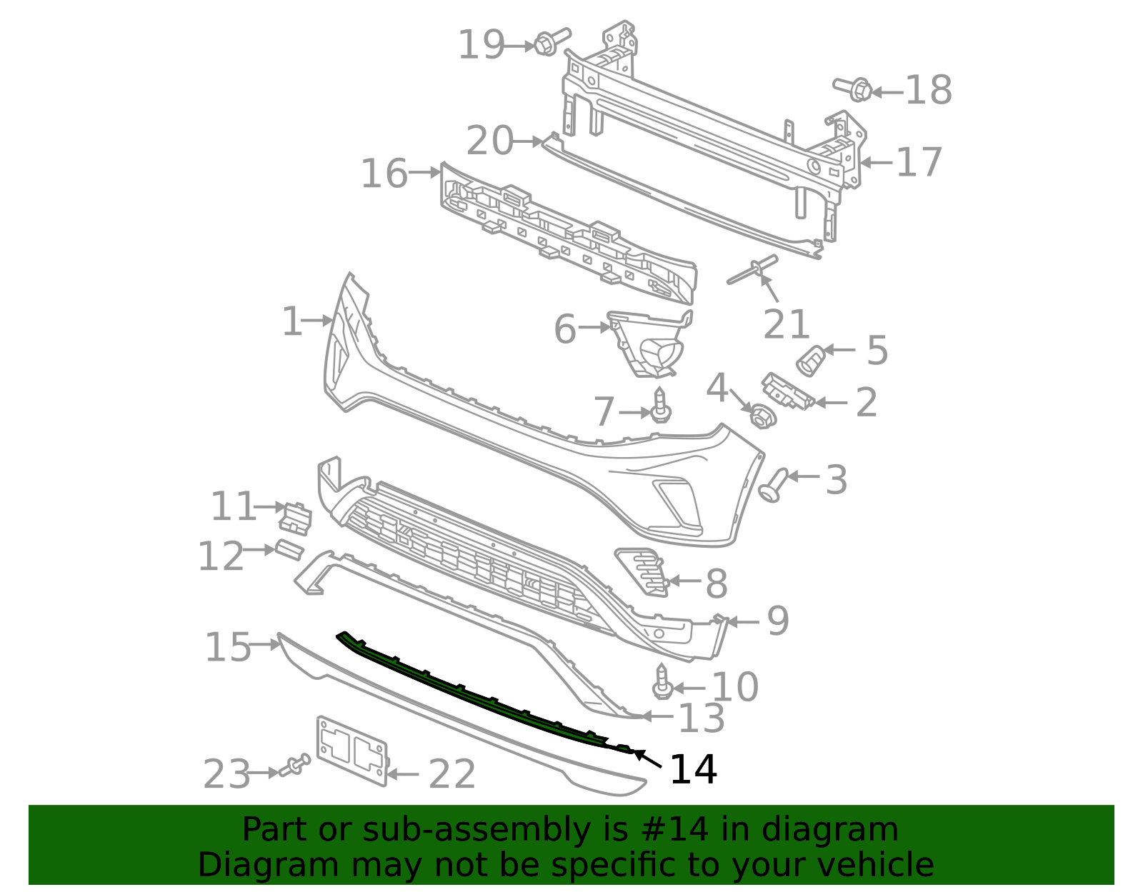 3CM-807-532-A-AV3 - OEM NEW 20-21 VW Volkswagen Atlas Division Bar ...