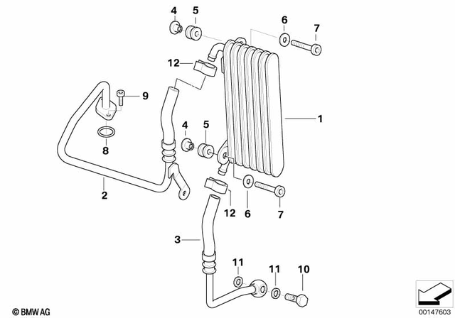 17217686973 - : Oil Cooler for BMW-Motorrad Image