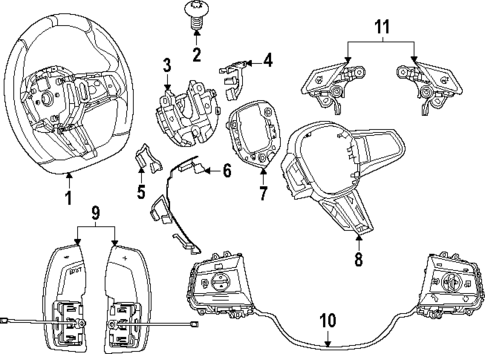 Steering Wheel & Trim for 2025 BMW M5 #0