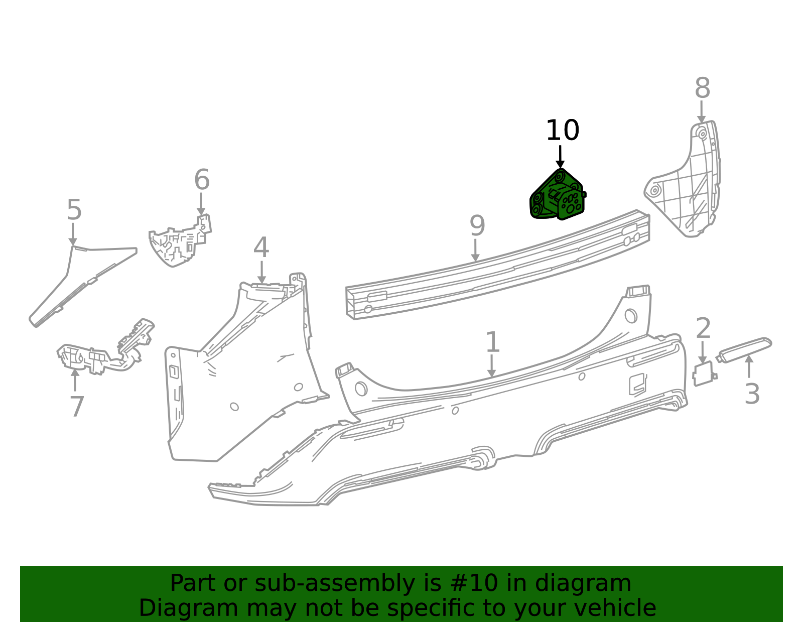 2023-2025 Toyota bZ4X Bumper Brace 52015-42040 | MotorMotor