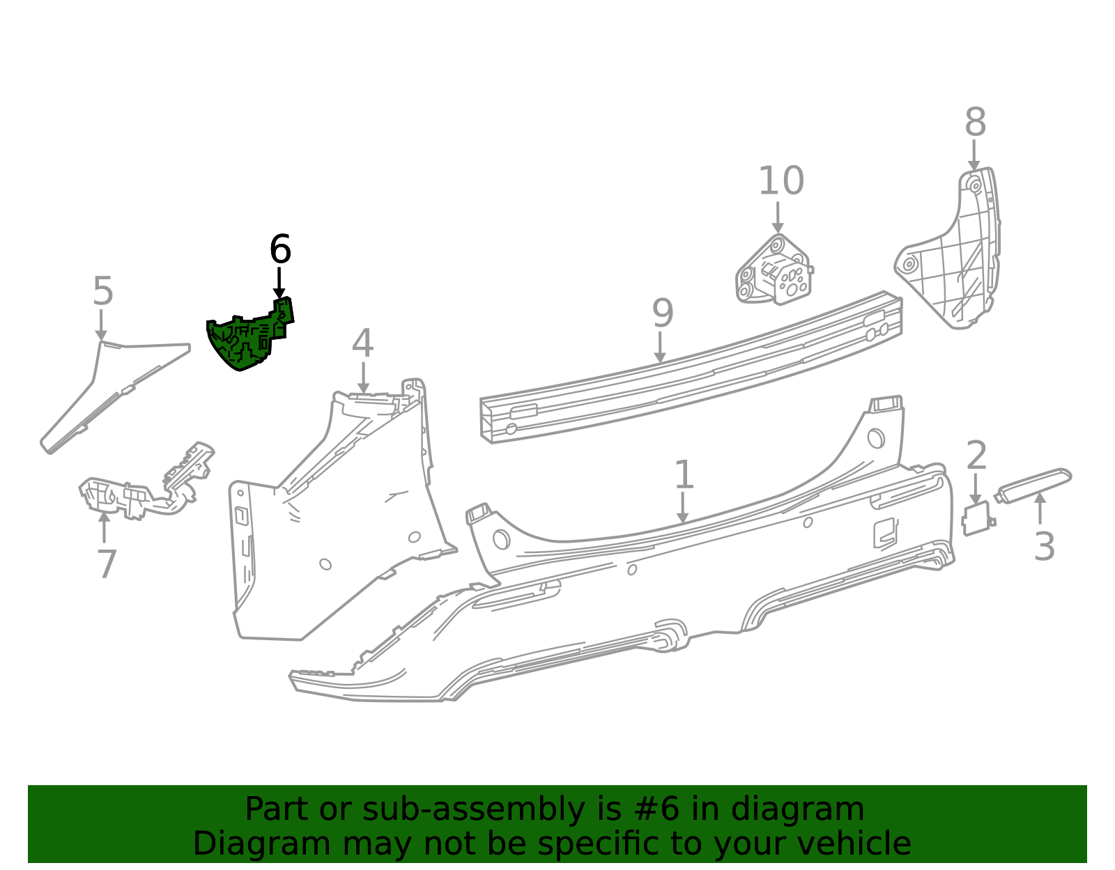 Genuine Official Toyota Bumper Corner Cover Bracket part# 52563