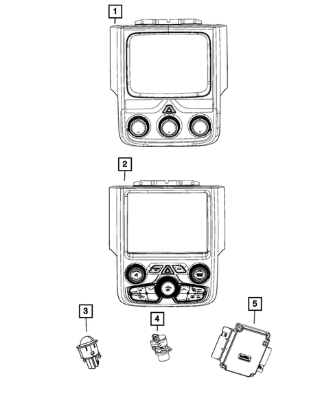 Air Conditioner and Heater Controls for 2017 Ram 3500 #0