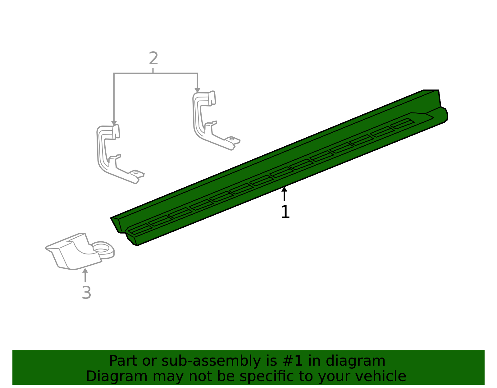 2007-2014 GM Driver Side Running Board 15914676 GM | GMPartsDirect.com