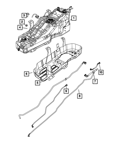 Fuel Tank for 2008 Jeep Liberty #0