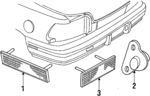5975403 - Electrical: License Lamp for Chevrolet: Beretta | Pontiac: Firebird, Grand Prix Image